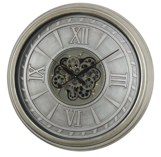 Four Corners Metal and Glass Clock CL02