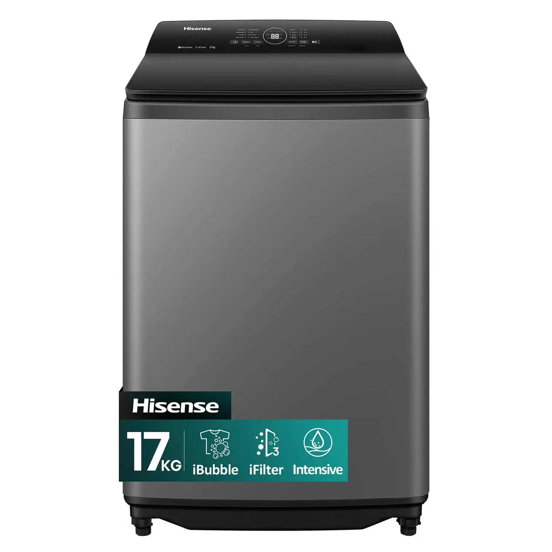 Hisense 17kg Top Load Washing Machine Titanium – WT3I1723UT